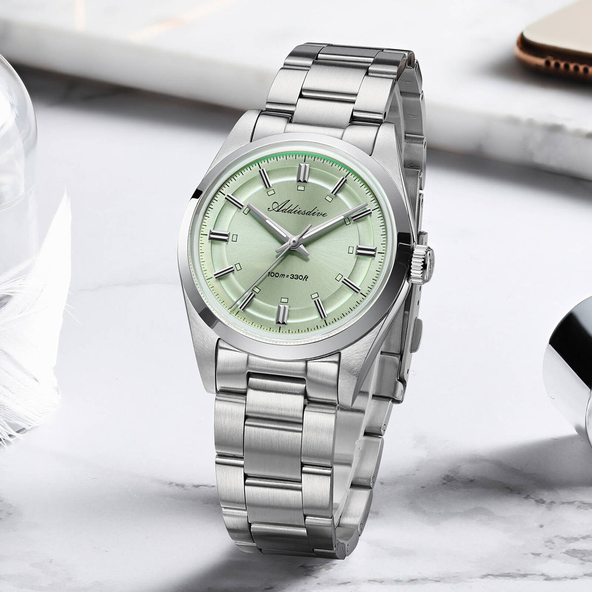 ★Saldi Anniversario★ADDIESDIVE OROLOGIO 36MM VH31 STILE EXPLORER AD2515