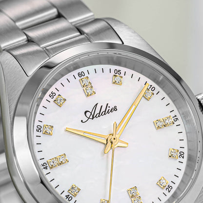 Orologio da donna di lusso Addies al quarzo in acciaio inox, 31 mm (AW25909)