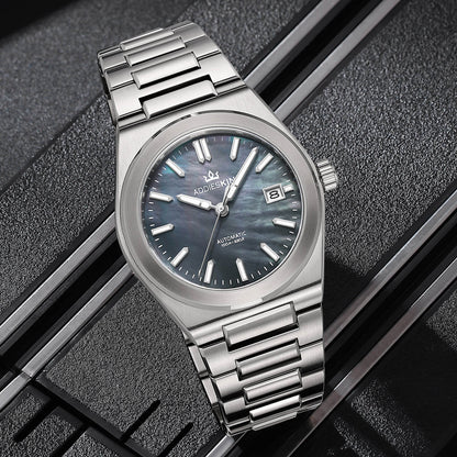 Orologio da uomo AddiesKIN K008 con quadrante in madreperla da 39 mm e movimento Miyota 9015.