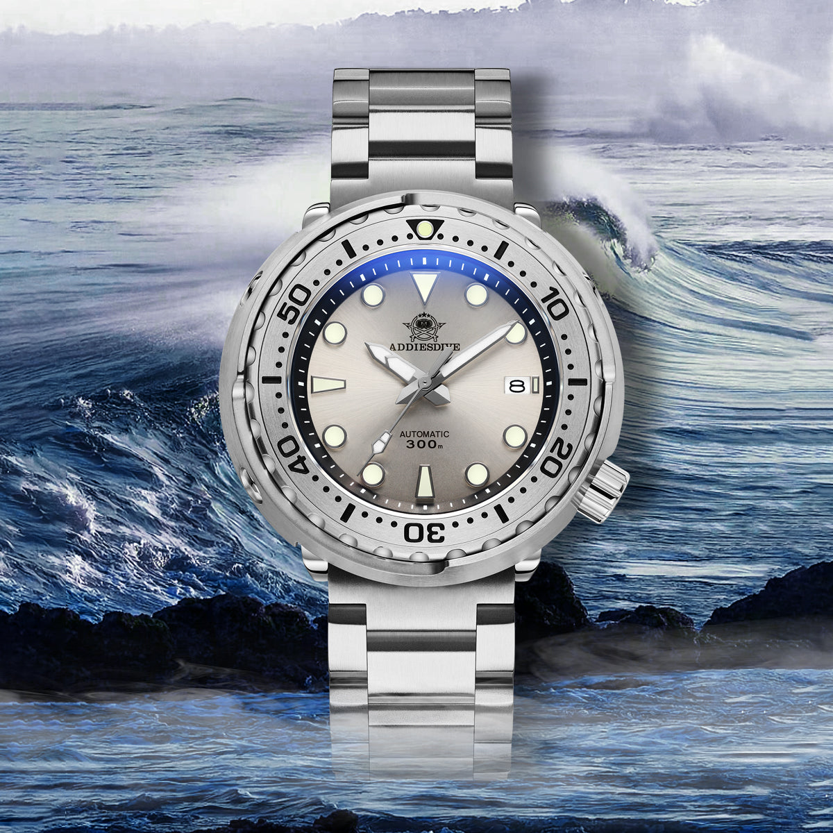 ★Speciale Capodanno★Orologio subacqueo ADDIESDIVE Emperor Tuna 300m (MY-H5C)