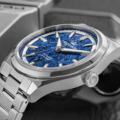 🔥SALDI D'AUTUNNO 🔥AddiesKIN Orologio Automatico di Lusso K006 – 40mm, Quadrante in Titanio Cristallizzato, Movimento Miyota 9015