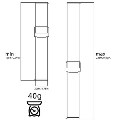 ADDIESDIVE Cinturino per Orologio in Maglia di Acciaio Inossidabile da 20 mm