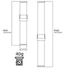 ★Super Sconti★ADDIESDIVE Cinturino per Orologio in Maglia di Acciaio Inossidabile da 20 mm