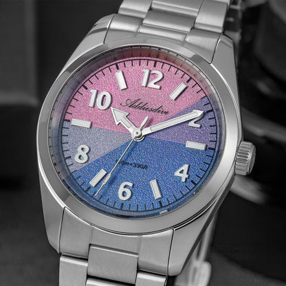 🔥SALDI D'AUTUNNO 🔥 Orologio al quarzo ADDIESDIVE da 36 mm con quadrante a blocchi di colore AD2555 vetro zaffiro