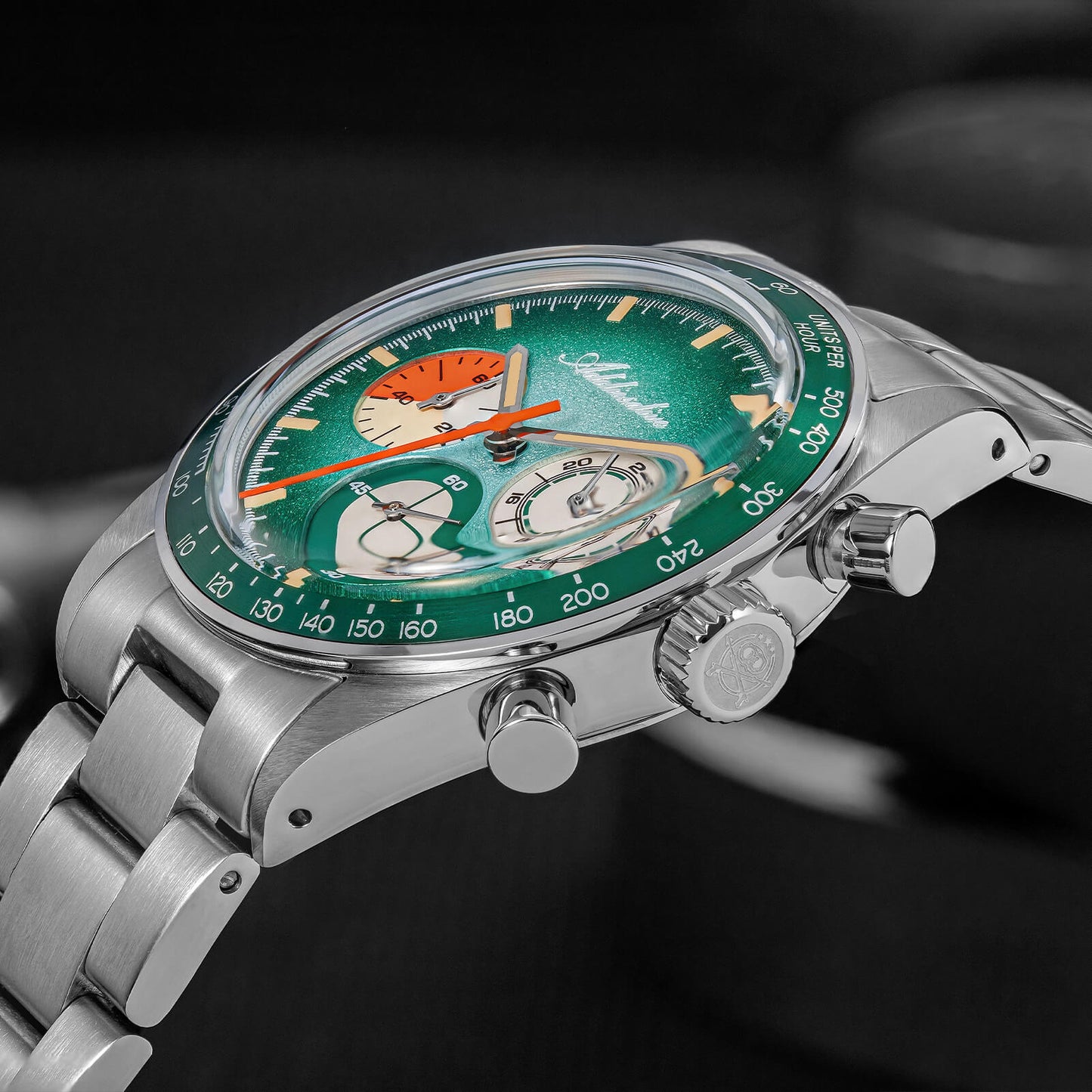 ADDIESDIVE 37mm Orologio Cronografo al Quarzo di Lusso AD2551