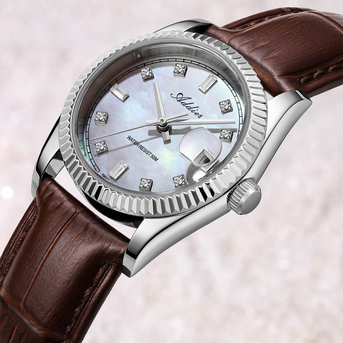 ★Nuovi Arrivi★Orologio da donna Addies da 28 mm con movimento al quarzo di lusso, modello AW25905