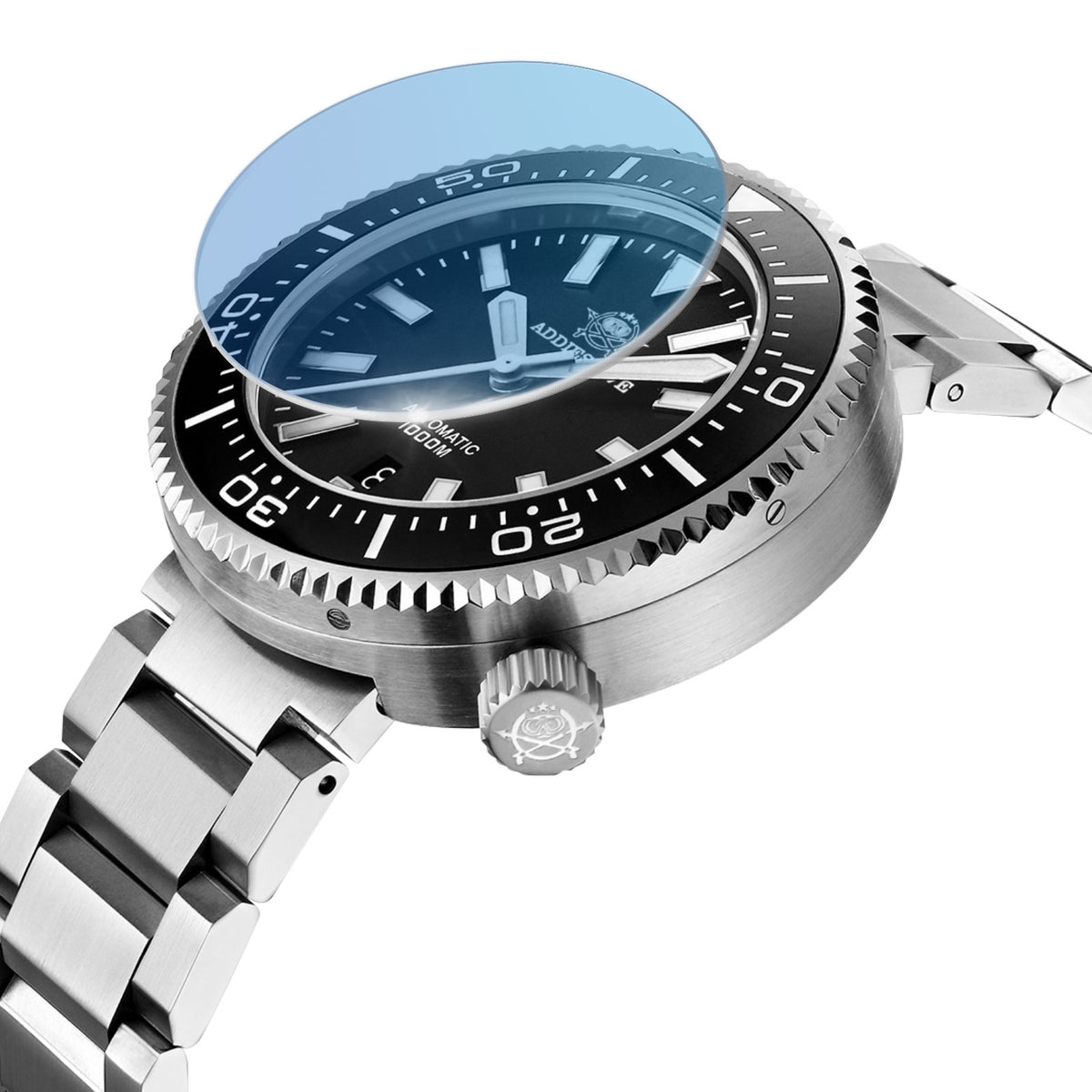 ★Magazzino italiano★Orologio subacqueo professionale ADDIESDIVE 1000m, movimento 8215, 45mm (AD2523)