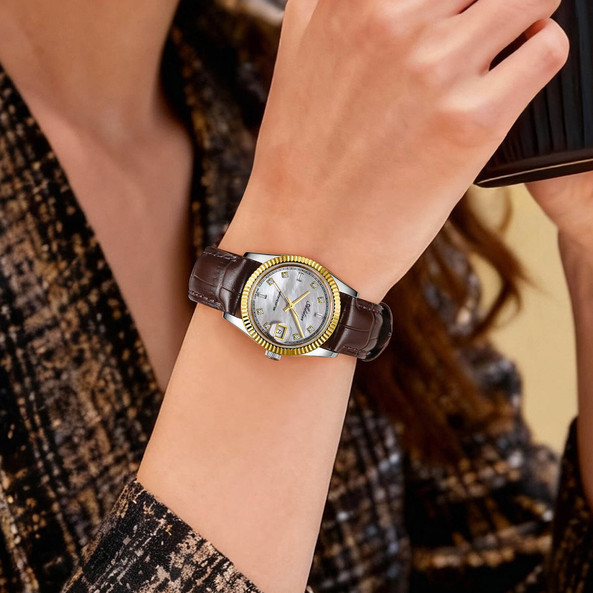 ★Nuovi Arrivi★Orologio da donna Addies da 28 mm con movimento al quarzo di lusso, modello AW25905