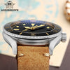 ★Magazzino Italia★ADDIESDIVE® Orologio subacqueo automatico in pelle AD2101