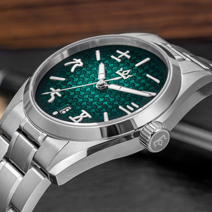 🔥SALDI D'AUTUNNO 🔥 Orologio automatico AddiesKIN K011 da 38 mm con quadrante a motivo "lingotto" e movimento 9015
