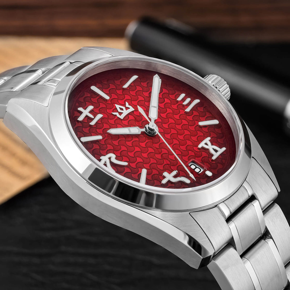 🔥SALDI D'AUTUNNO 🔥 Orologio automatico AddiesKIN K011 da 38 mm con quadrante a motivo "lingotto" e movimento 9015
