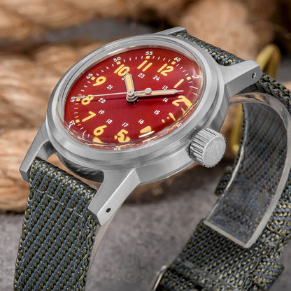 ★Magazzino Italia★ADDIESDIVE Orologio meccanico vintage 36mm AD2076