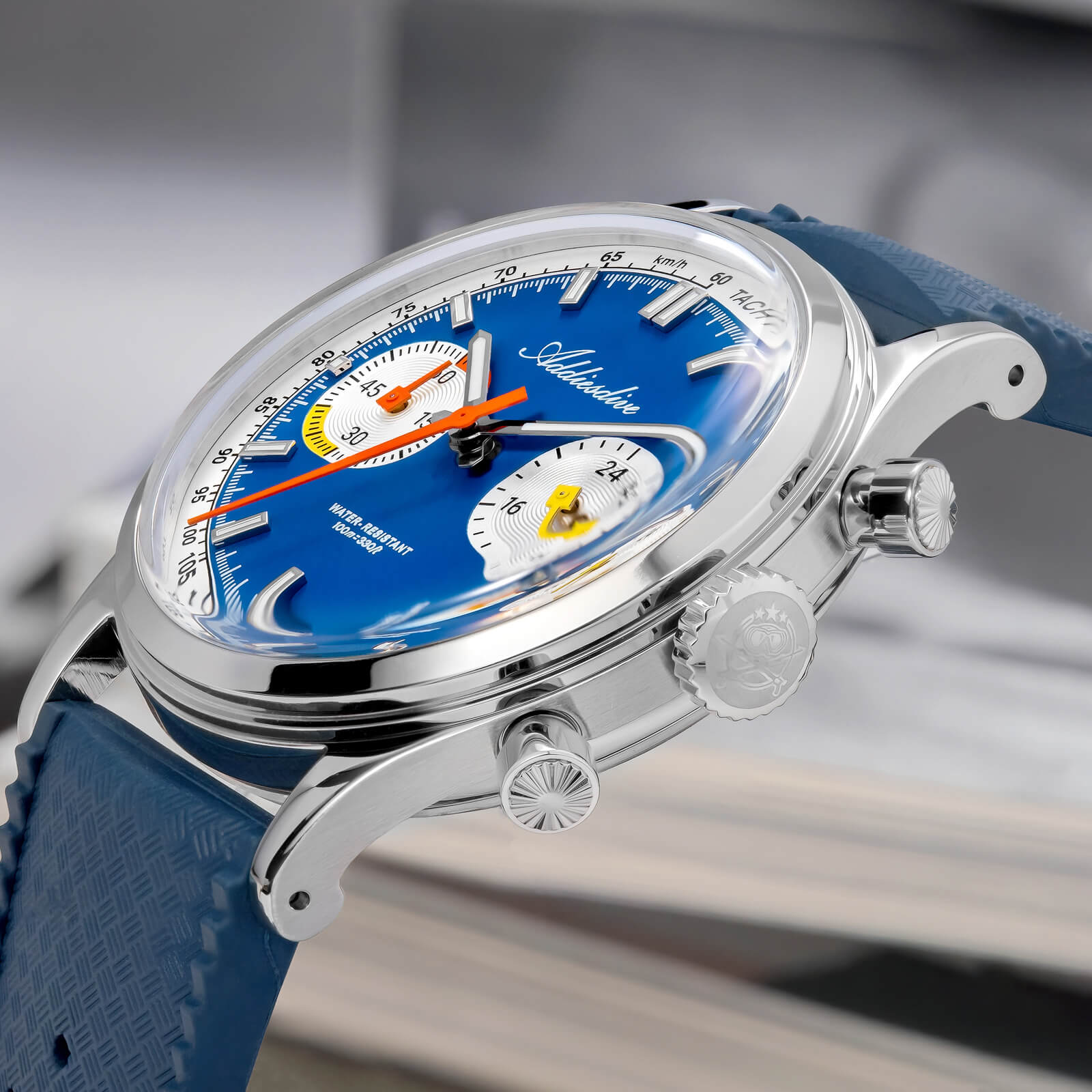 ★Saldi Anniversario★Orologio cronografo ADDIESDIVE VK64 da 38 mm ispirato alle corse AD2529