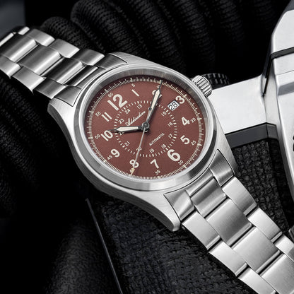 ADDIESDIVE Orologio automatico in cristallo di zaffiro da 39 mm Orologio da campo AD2074