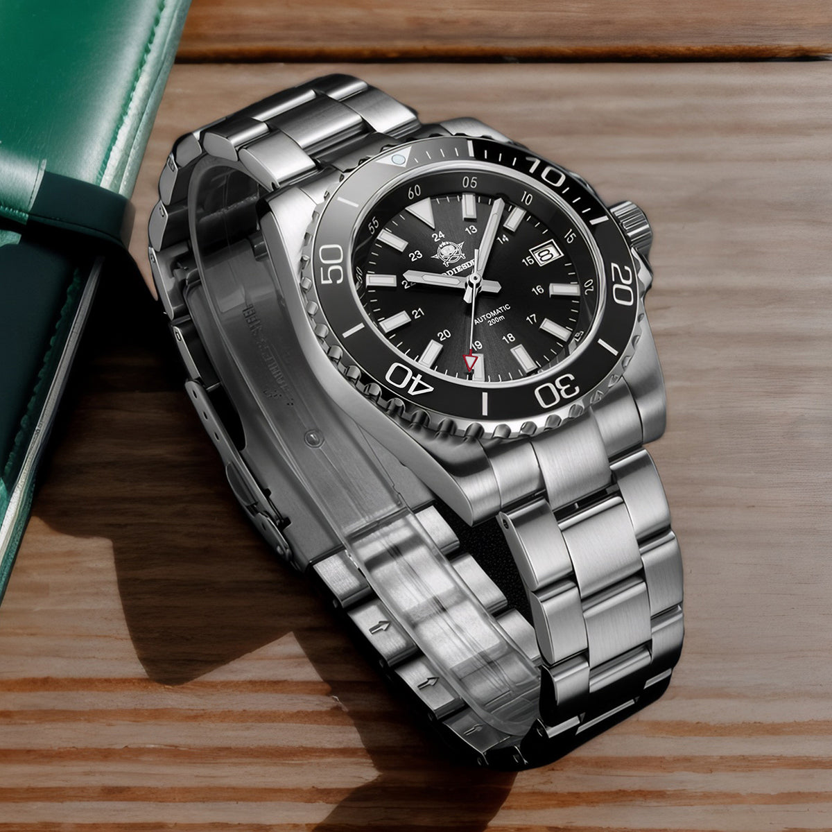 ★Saldi Anniversario★Orologio subacqueo automatico da uomo ADDIESDIVE con vetro zaffiro sintetico AD2504