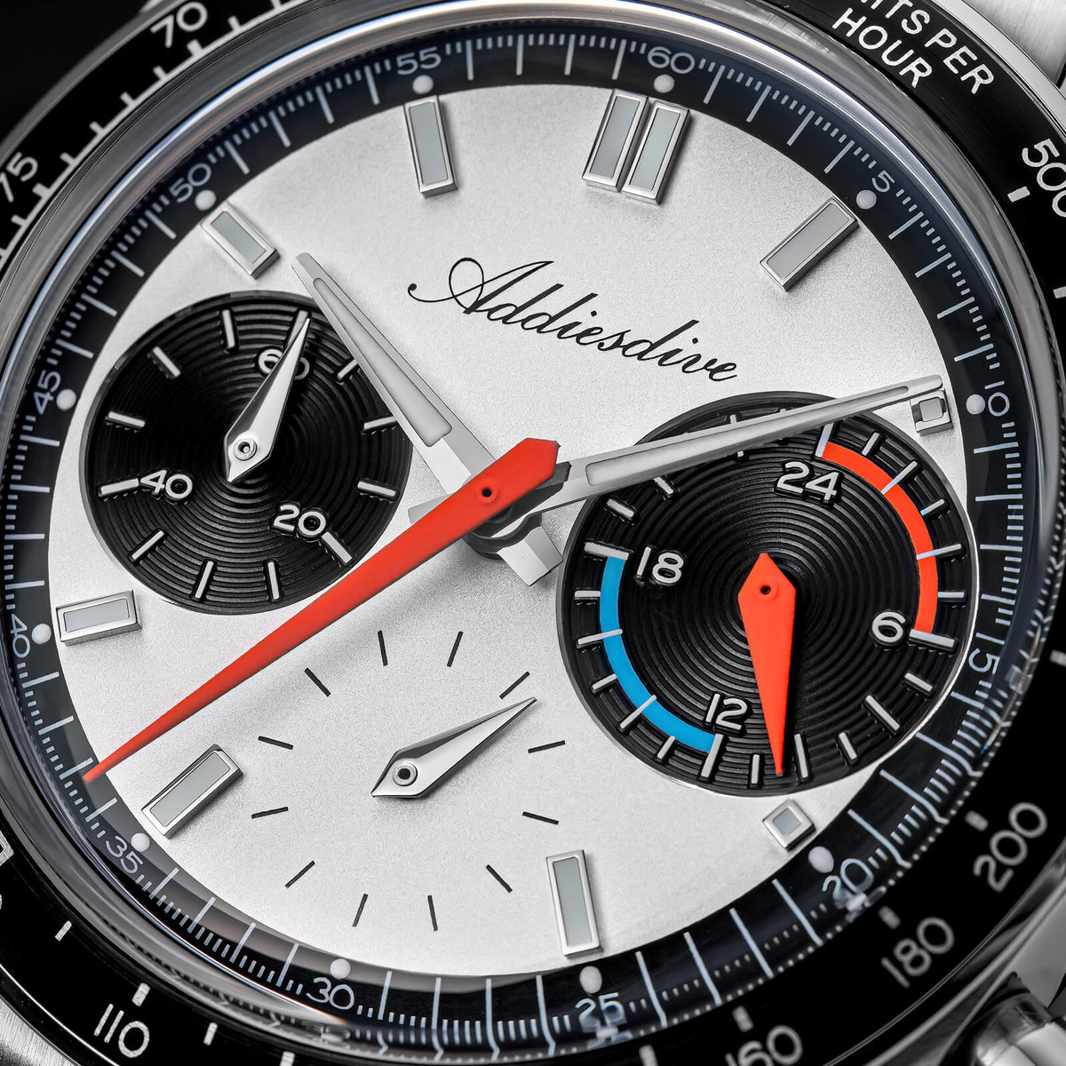 🔥SALDI D'AUTUNNO 🔥 Orologio cronografo al quarzo ADDIESDIVE 37 mm VK63 da corsa AD2539