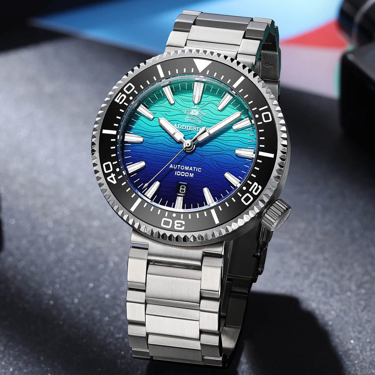 ★Saldi Anniversario★Orologio subacqueo Addiesdive da 46 mm in stile hockey, movimento automatico giapponese AD2526