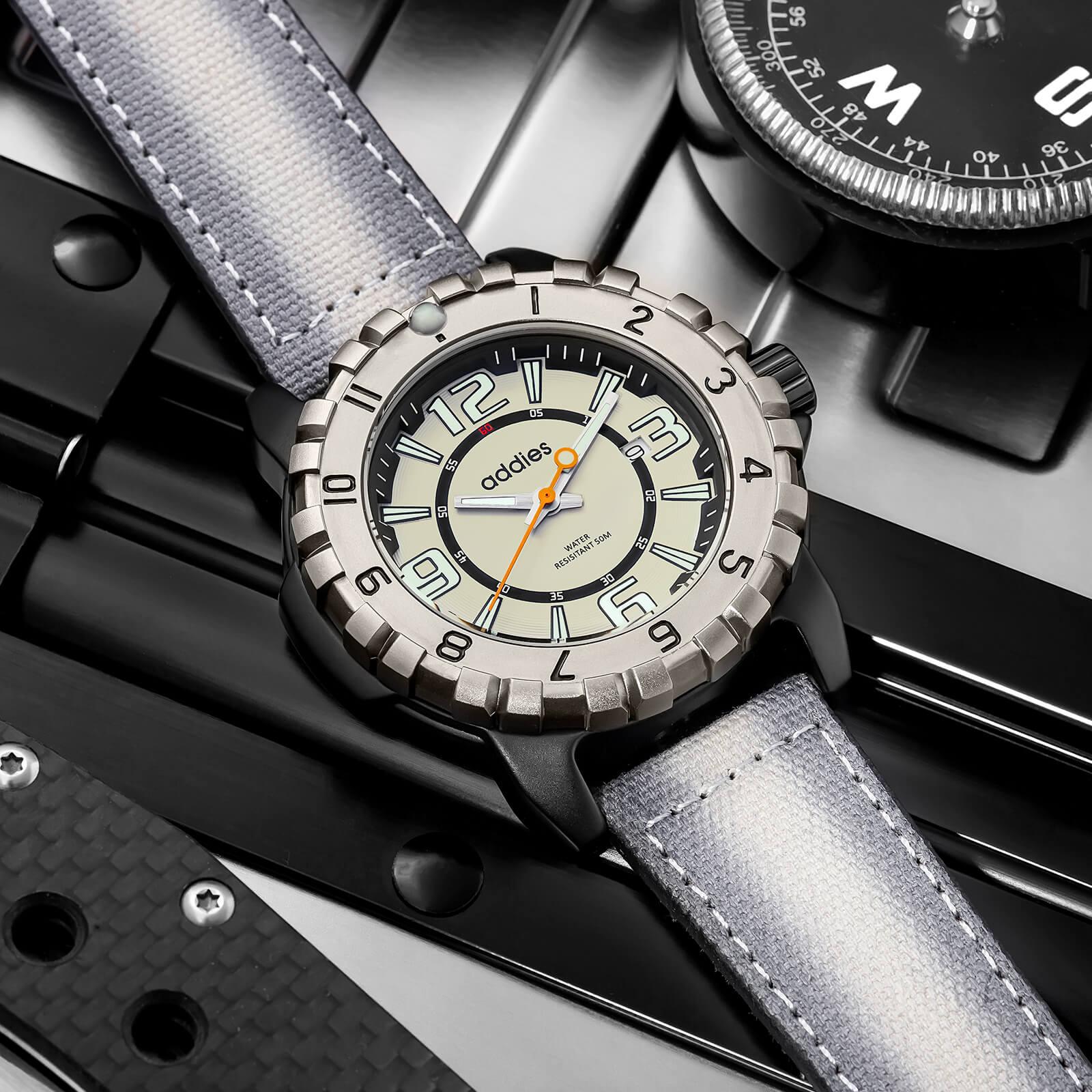 ADDIES Orologio Sportivo al Quarzo MY-057, Impermeabile Fino a 50 m
