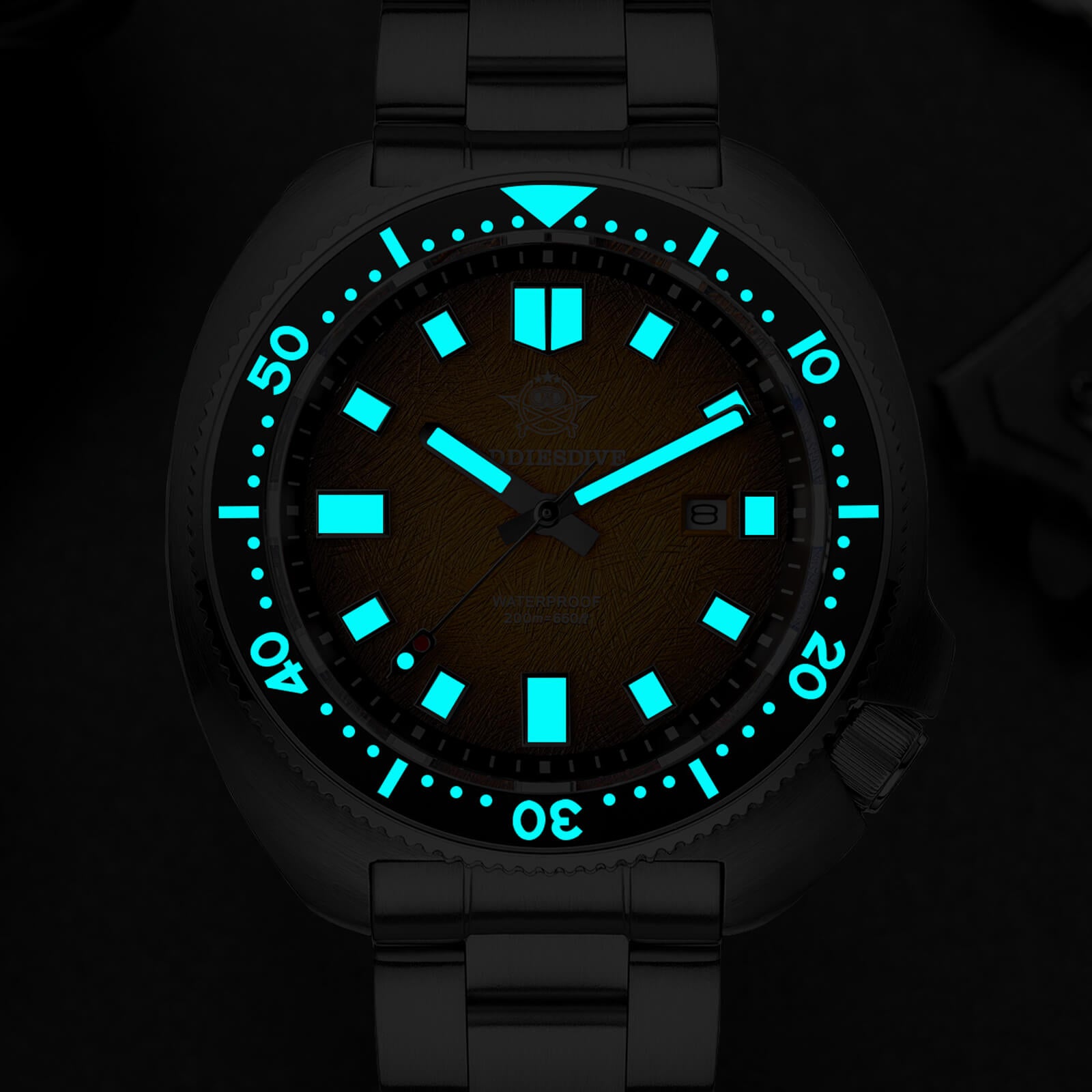 ★Saldi Anniversario★Addiesdive Turtle Orologio subacqueo al quarzo da uomo con cristallo di zaffiro AD2511