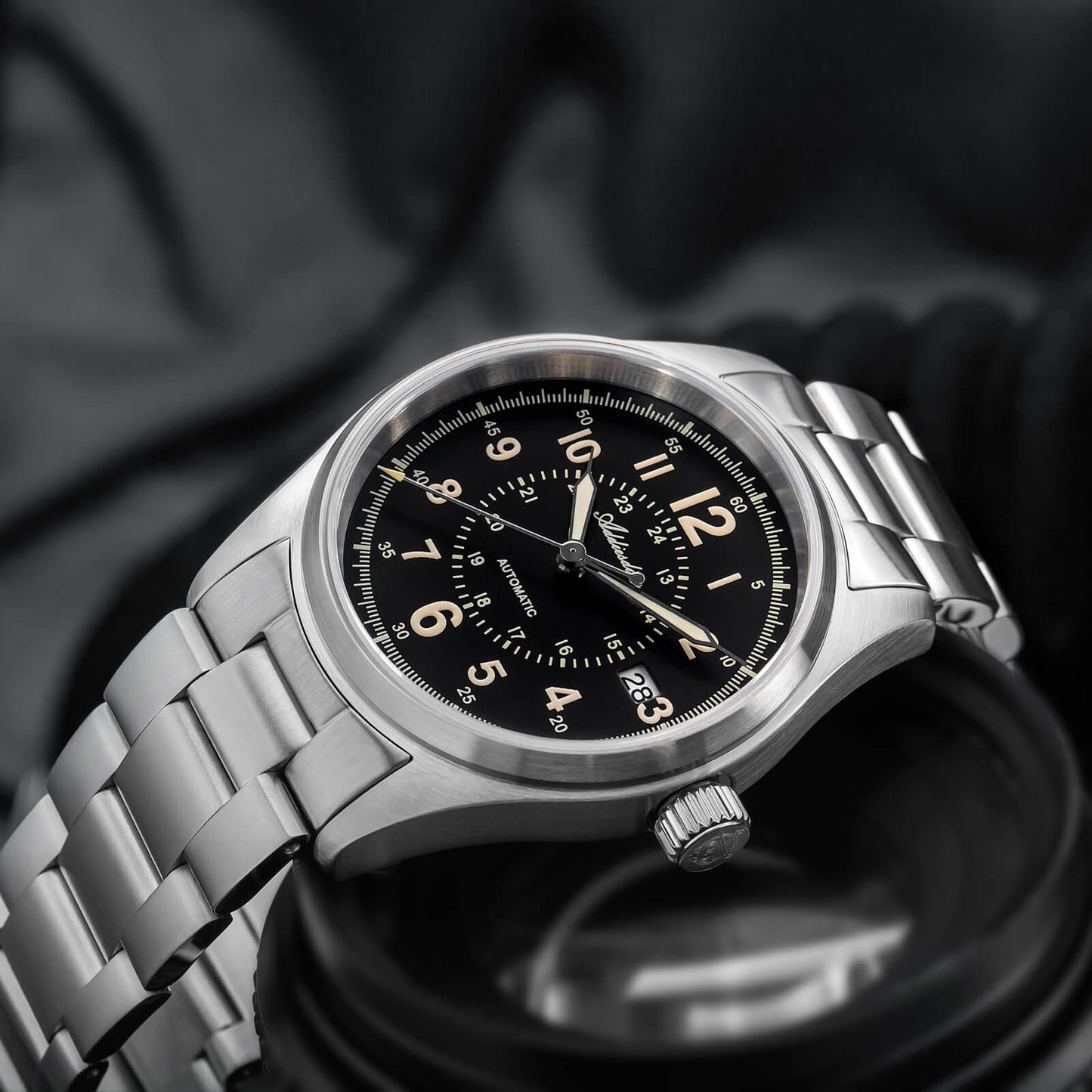★Magazzino Italia★ADDIESDIVE Orologio automatico in cristallo di zaffiro da 39 mm Orologio da campo AD2074