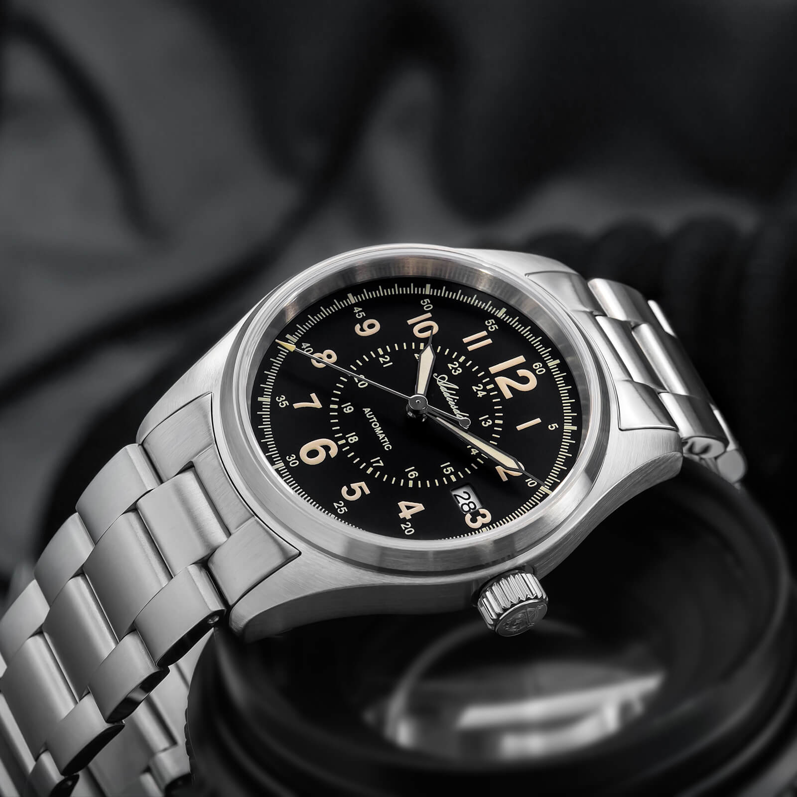 ★Magazzino Italia★ADDIESDIVE Orologio automatico in cristallo di zaffiro da 39 mm Orologio da campo AD2074