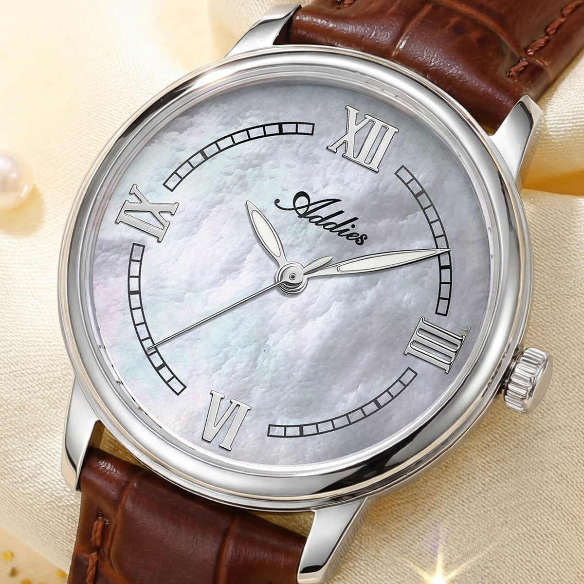 🔥SALDI D'AUTUNNO 🔥 Orologio da Donna di Lusso Addies 31mm in Acciaio Inossidabile al Quarzo AW25906