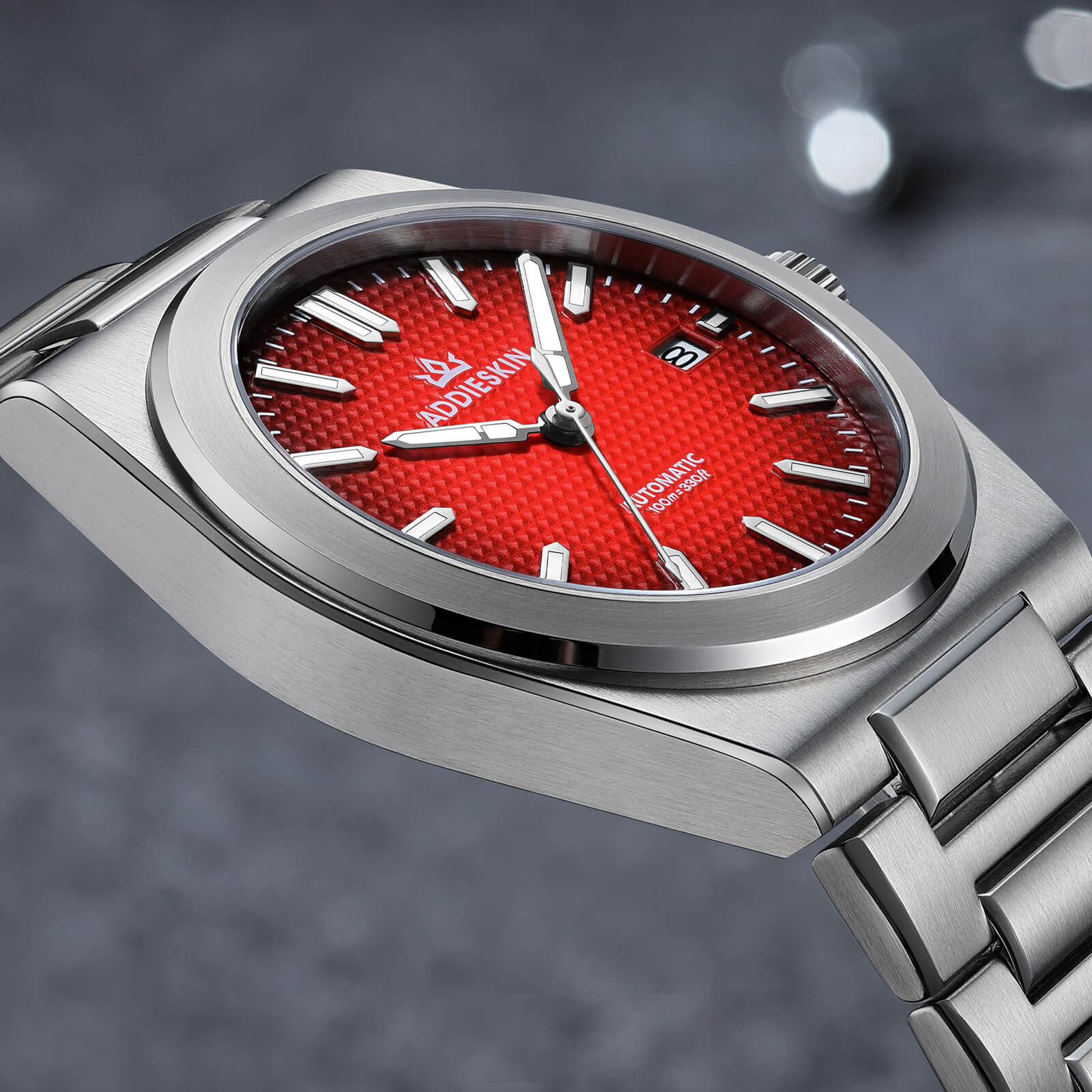 Orologio da uomo ADDIESKIN K004 "Waffle Elegance" automatico 9015