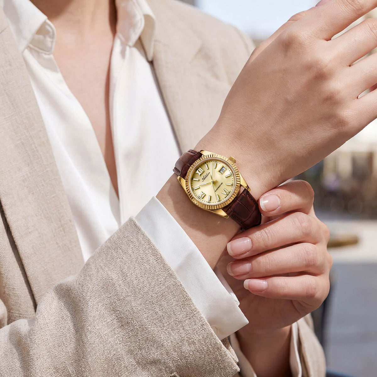 ★Nuovi Arrivi★Orologio da donna di lusso Addies da 28 mm con movimento al quarzo AW25901