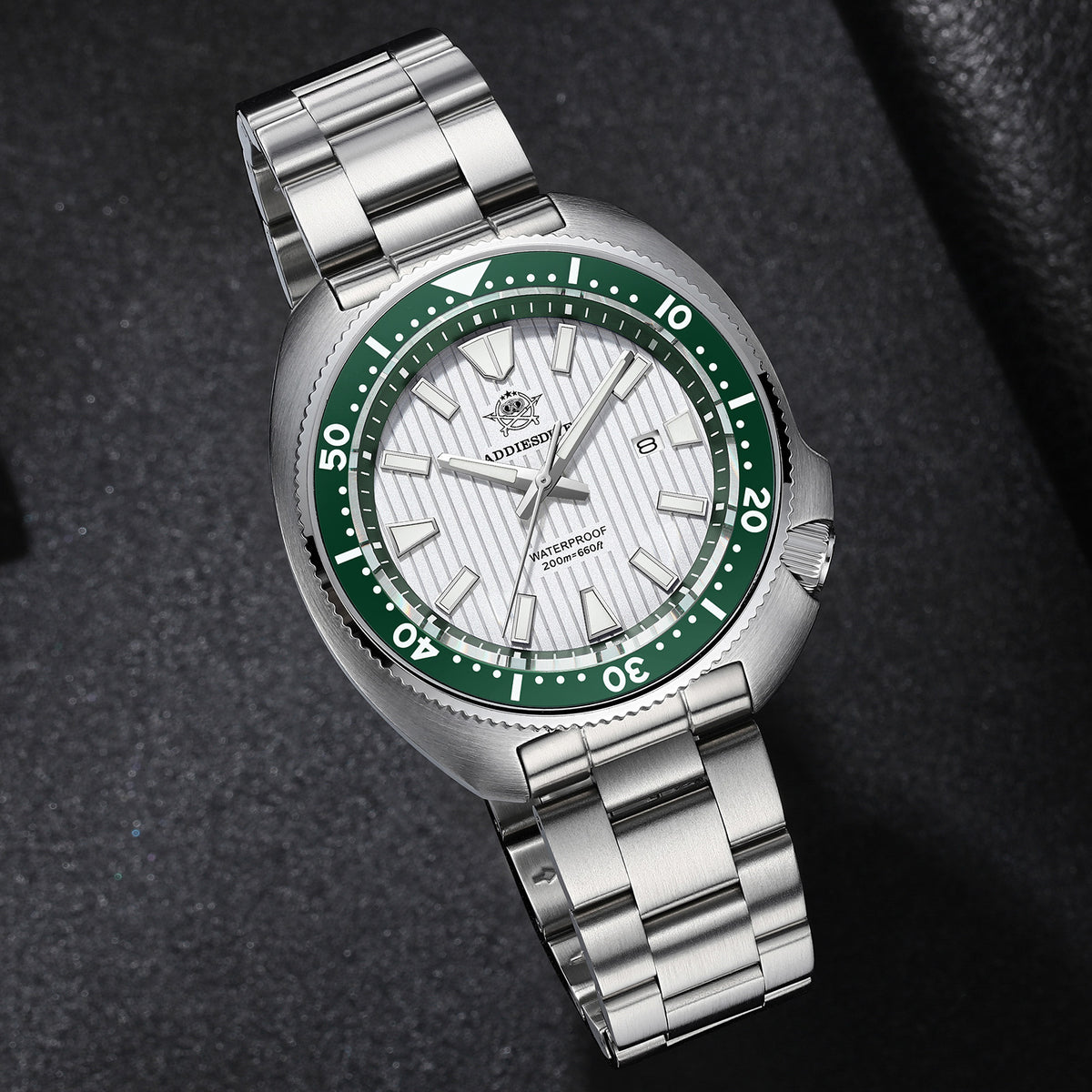 ★Offerta speciale★ Orologio subacqueo al quarzo da uomo Addiesdive Turtle 41 mm AD2507