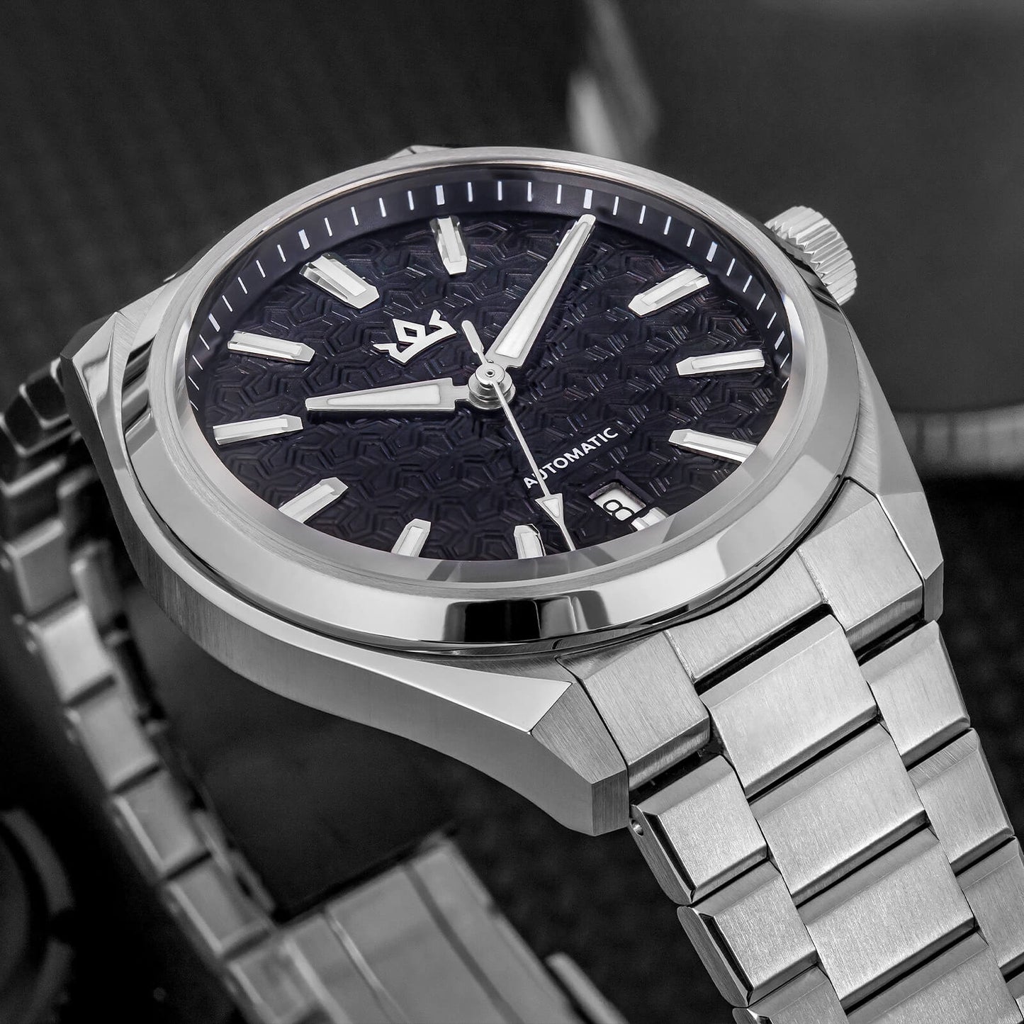 Orologio automatico di lusso AddiesKIN K014 da 40 mm con quadrante in rilievo tipo cammeo e movimento ST2130