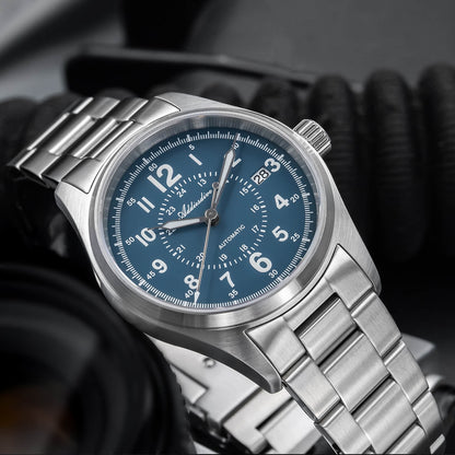 ADDIESDIVE Orologio automatico in cristallo di zaffiro da 39 mm Orologio da campo AD2074