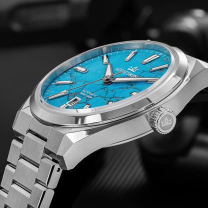 🔥SALDI D'AUTUNNO 🔥 Orologio automatico di lusso AddiesKIN K010 da 40 mm con quadrante in pietra naturale e movimento Miyota 9015