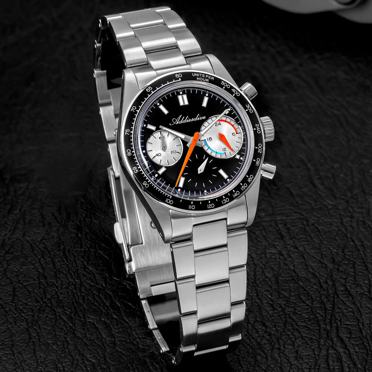 🔥SALDI D'AUTUNNO 🔥 Orologio cronografo al quarzo ADDIESDIVE 37 mm VK63 da corsa AD2539