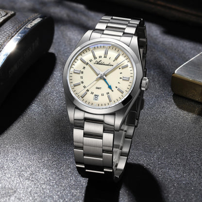 ★Saldi Anniversario★ADDIESDIVE Orologio al Quarzo GMT Elegance Collection AD2065