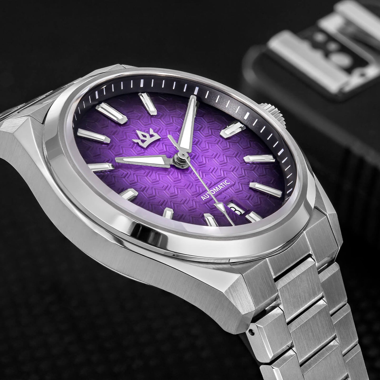 Orologio automatico di lusso AddiesKIN K014 da 40 mm con quadrante in rilievo tipo cammeo e movimento ST2130