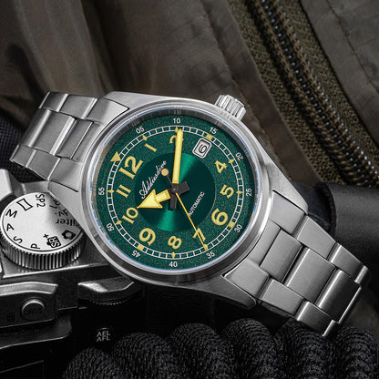 ★Xmas Special Offers★ADDIESDIVE 39mm Explore Orologio Meccanico Retrò da Uomo AD2055