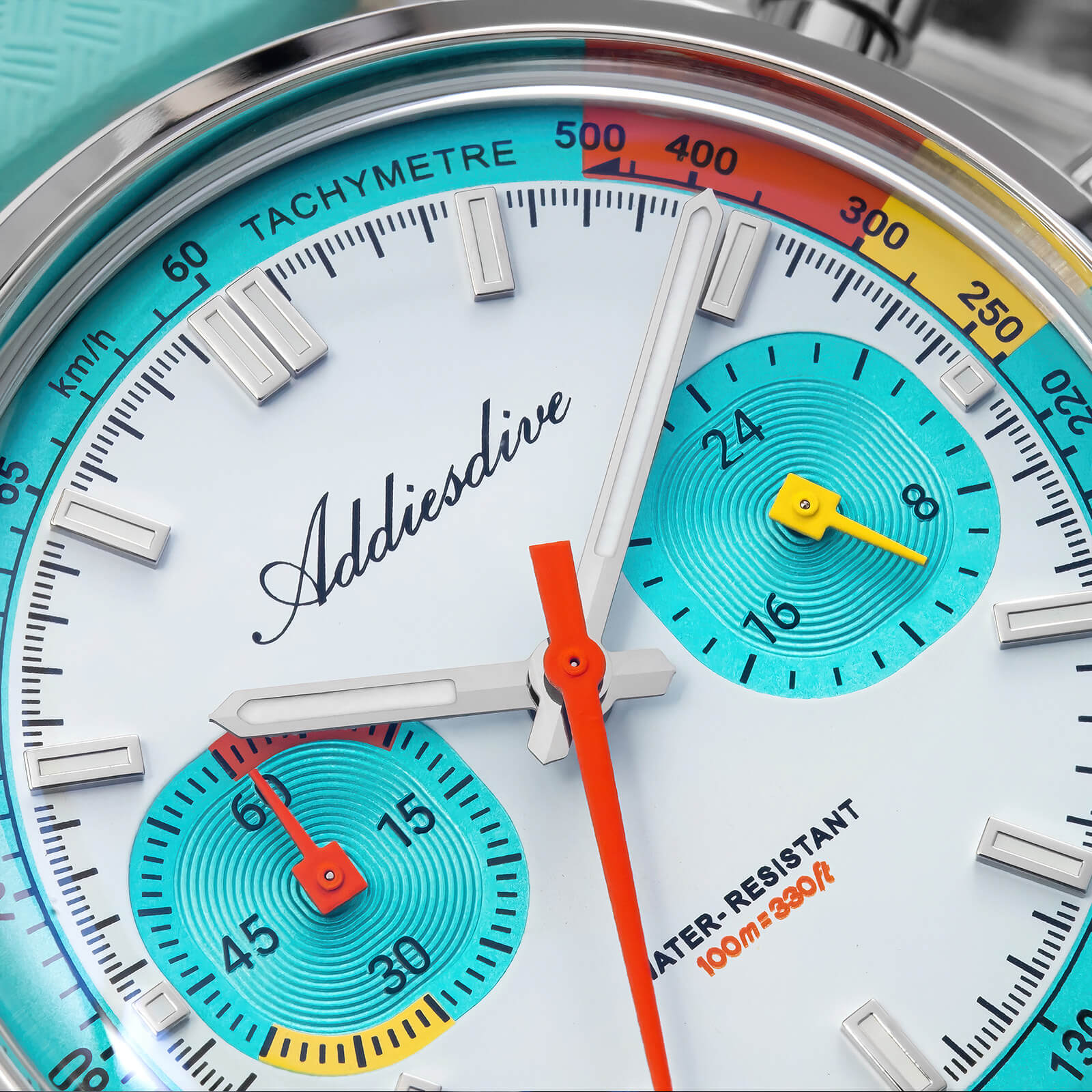 ★Saldi Anniversario★Orologio cronografo ADDIESDIVE VK64 da 38 mm ispirato alle corse AD2529