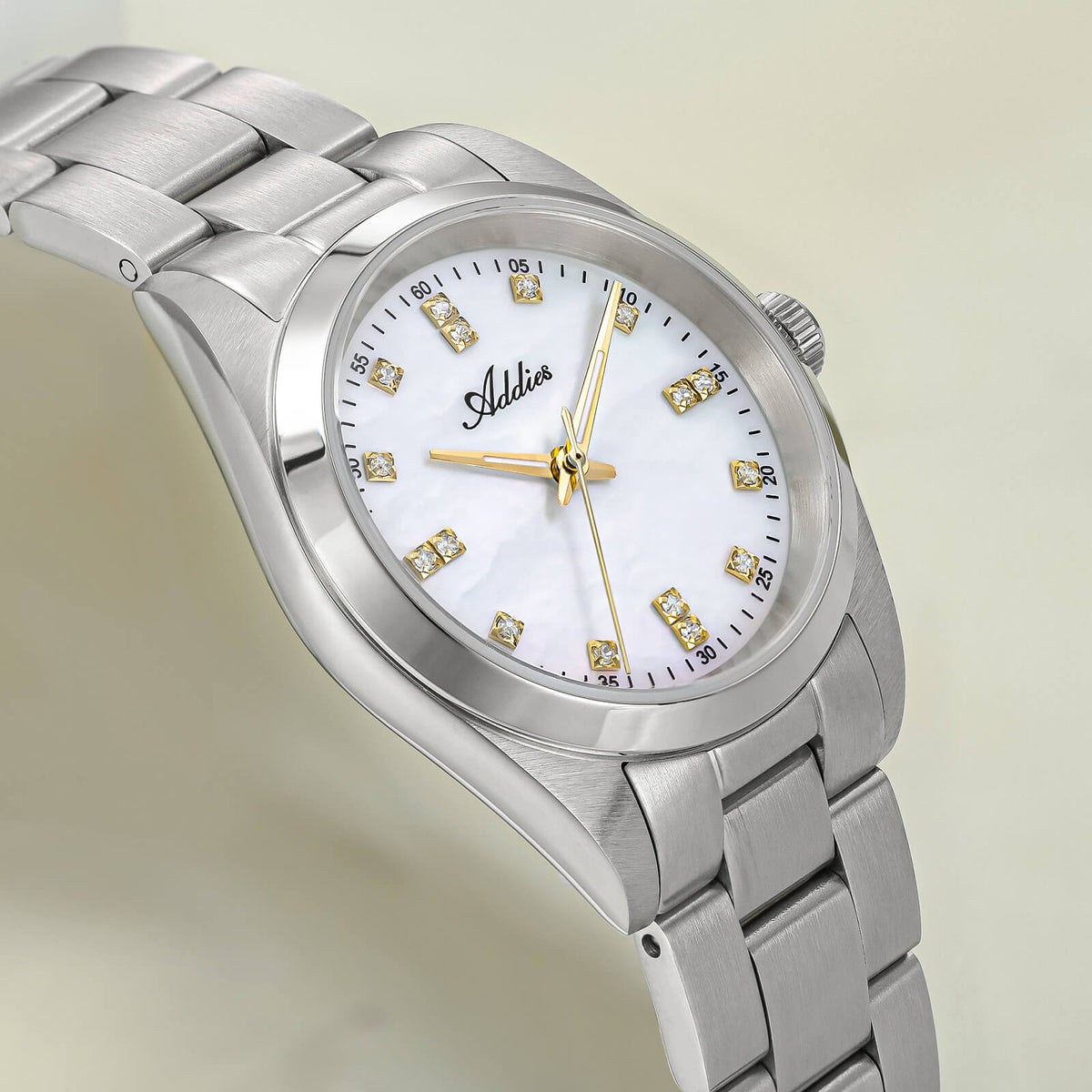Orologio da donna di lusso Addies al quarzo in acciaio inox, 31 mm (AW25909)