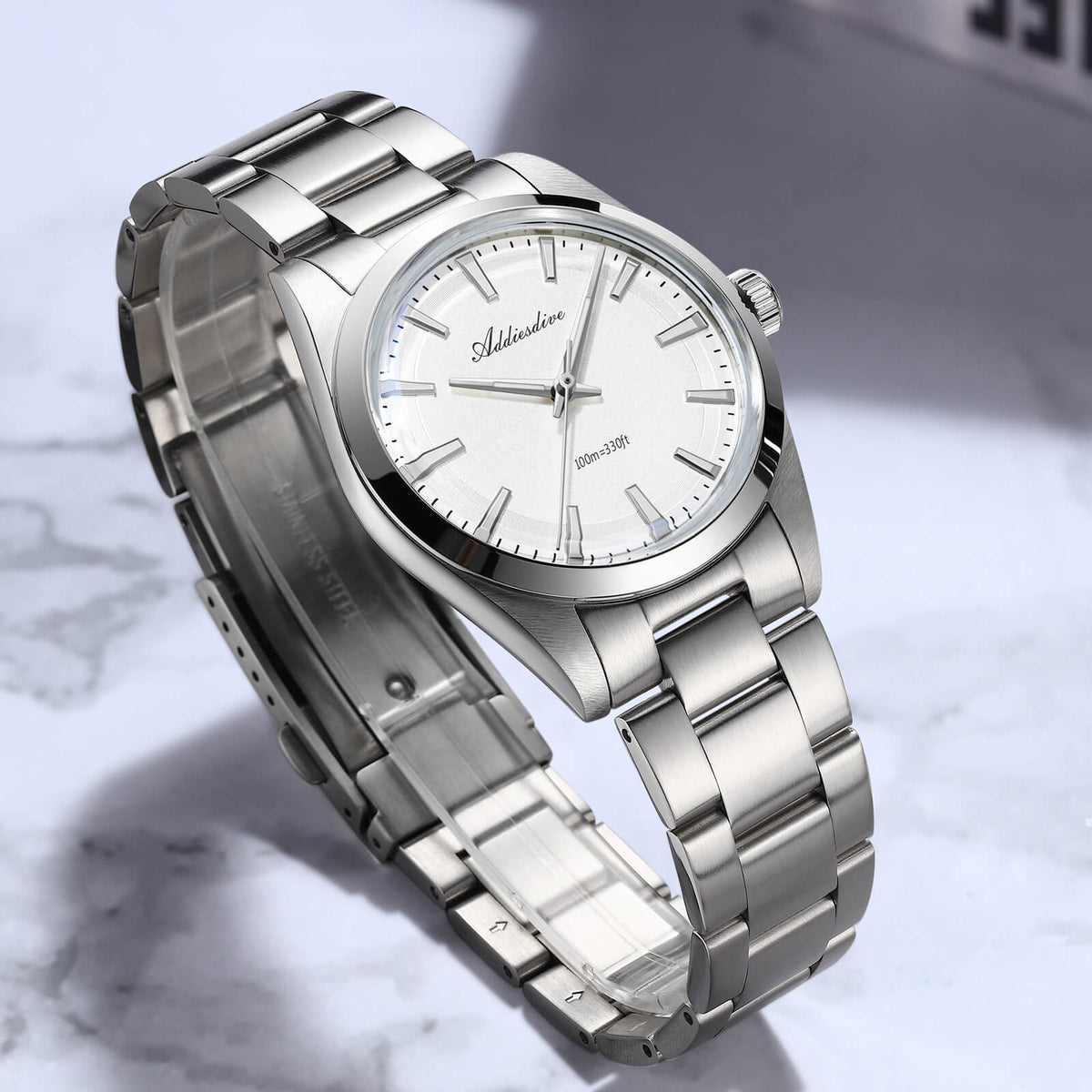 ★Saldi Anniversario★ADDIESDIVE 36mm Orologio al Quarzo di Lusso VH31 AD2066