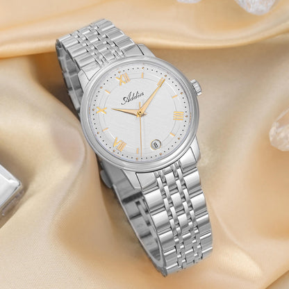 Orologio da donna di lusso Addies, al quarzo, in acciaio inossidabile, 31 mm – AW25904