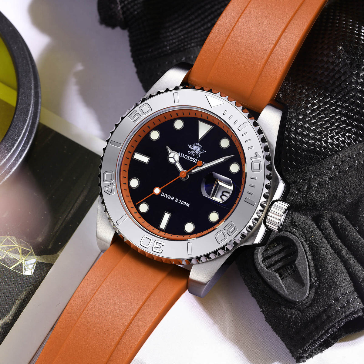 ★Saldi Anniversario★ADDIESDIVE Orologio Sportivo al Quarzo da 41 mm Impermeabile 200 m (AD2040)