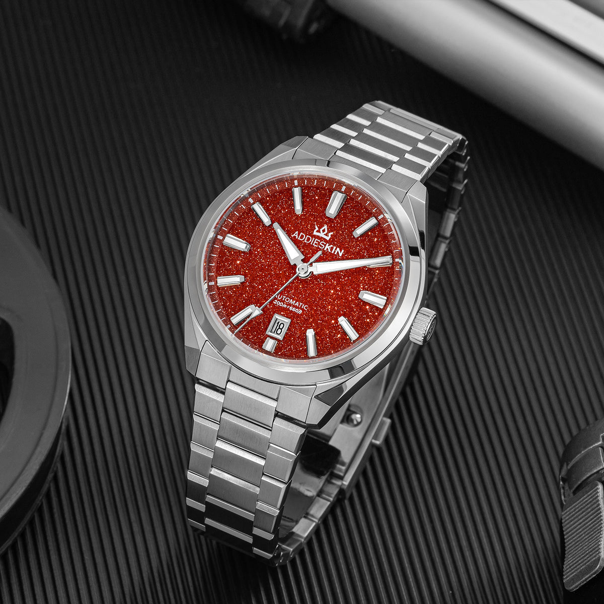 🔥SALDI D'AUTUNNO 🔥 Orologio automatico di lusso AddiesKIN K010 da 40 mm con quadrante in pietra naturale e movimento Miyota 9015