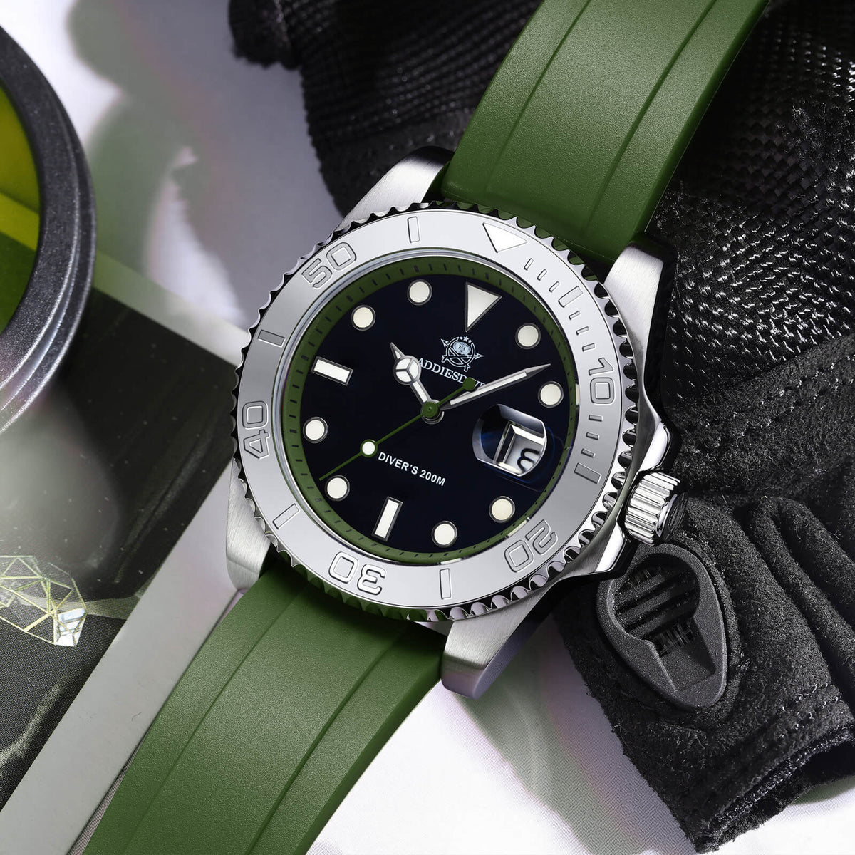 ★Saldi Anniversario★ADDIESDIVE Orologio Sportivo al Quarzo da 41 mm Impermeabile 200 m (AD2040)