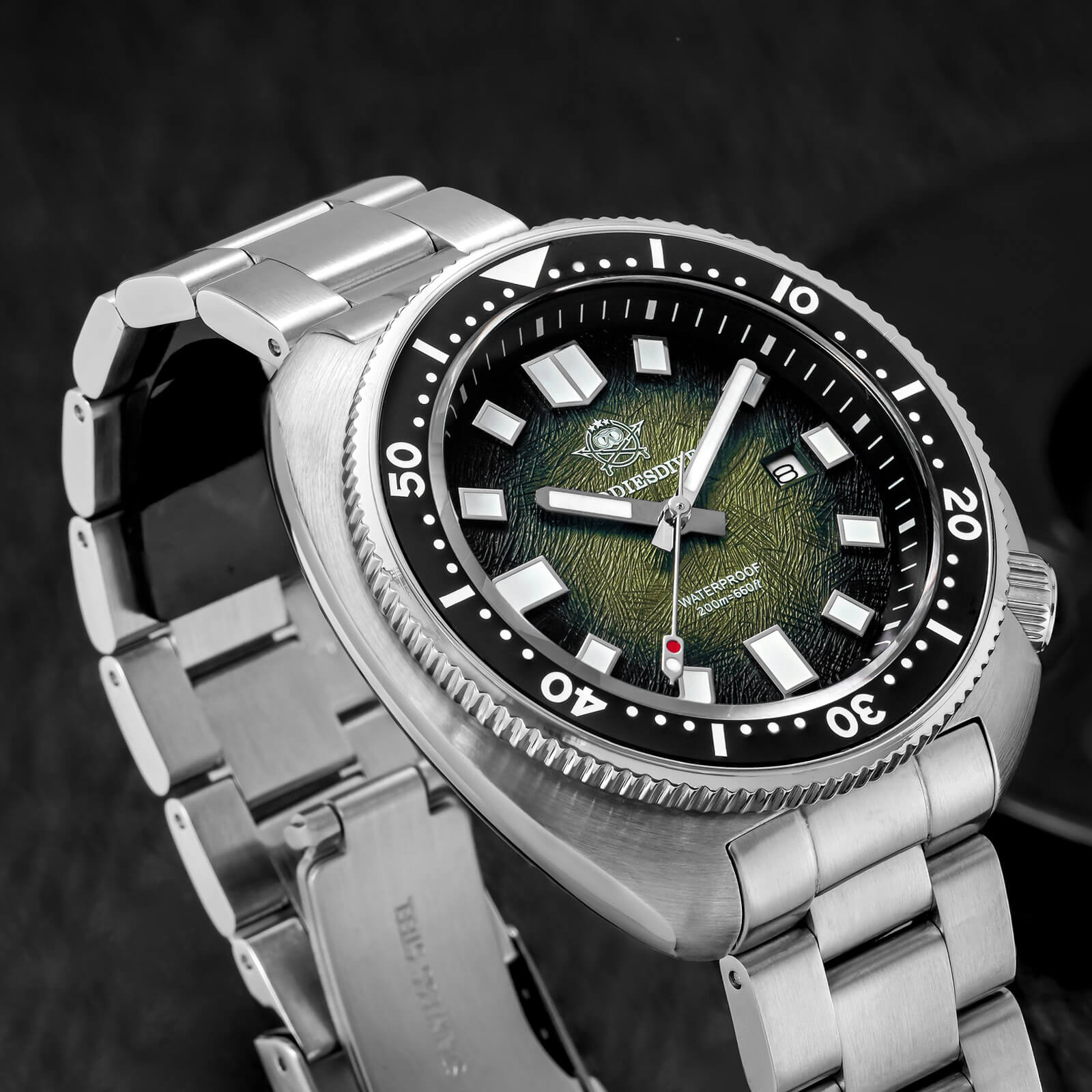 ★Saldi Anniversario★Addiesdive Turtle Orologio subacqueo al quarzo da uomo con cristallo di zaffiro AD2511