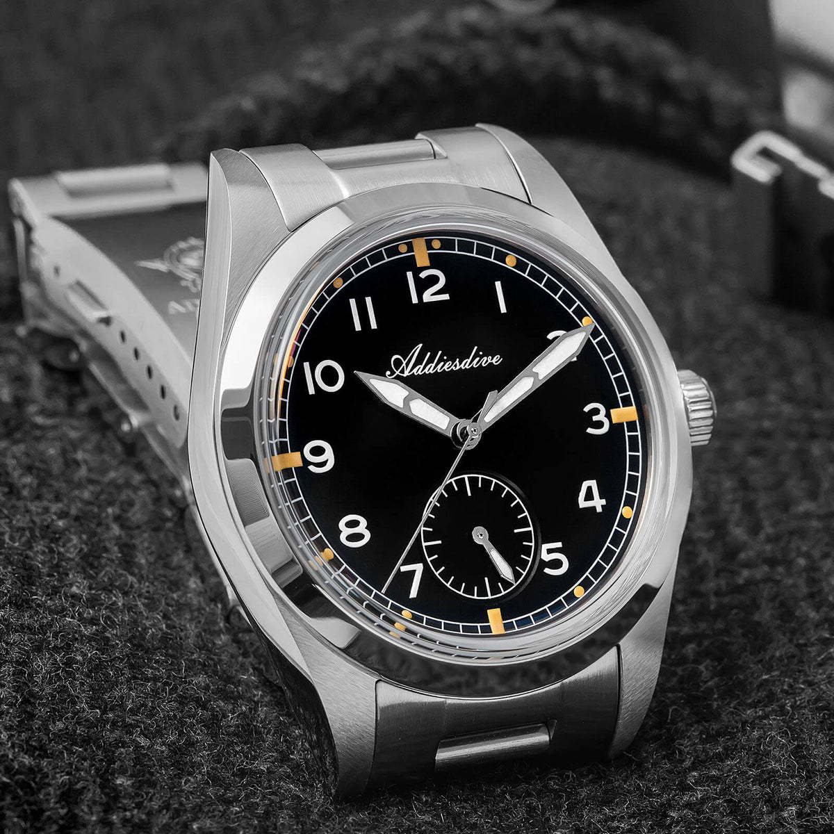 ★Speciali settimanali★Orologio da pilota vintage ADDIESDIVE 36 mm VH60 (AD2099)
