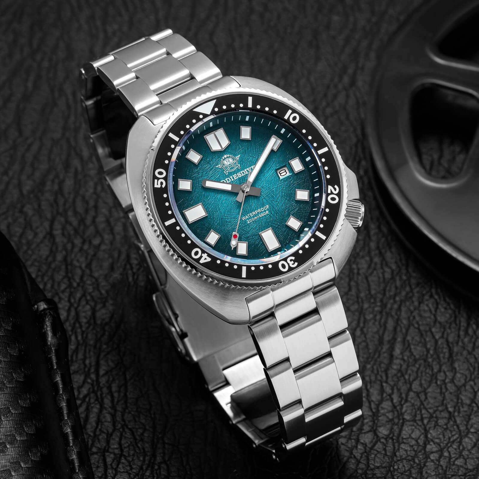 ★Saldi Anniversario★Addiesdive Turtle Orologio subacqueo al quarzo da uomo con cristallo di zaffiro AD2511