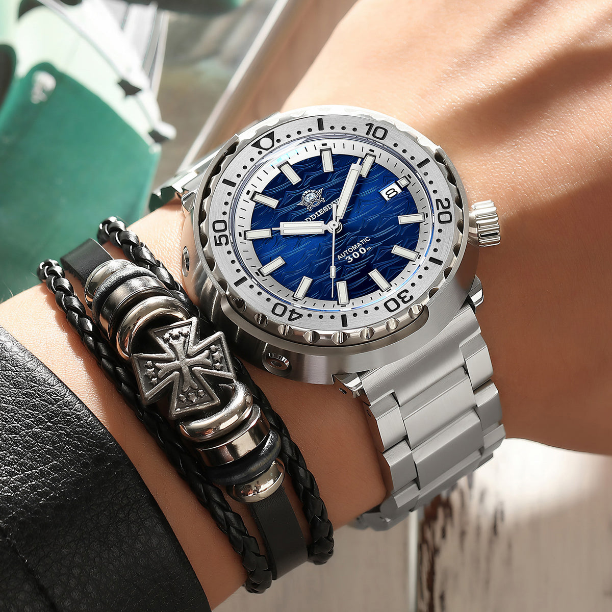 ★Speciale Capodanno★ Orologio automatico Addiesdive con cinturino in acciaio inossidabile, AD2098