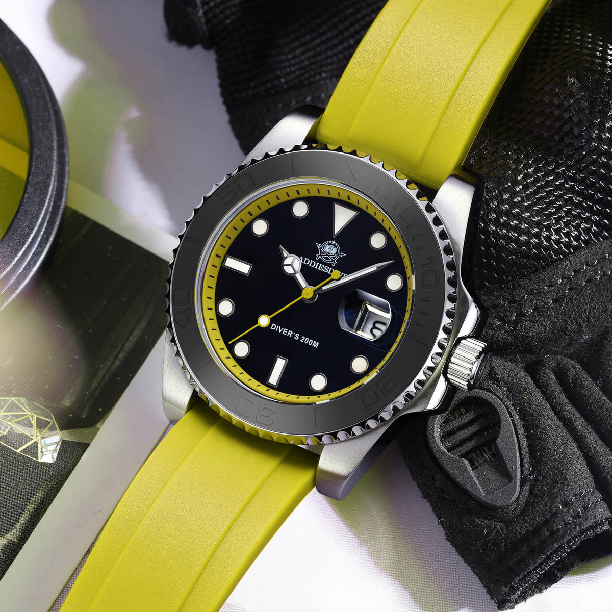 ★Saldi Anniversario★ADDIESDIVE Orologio Sportivo al Quarzo da 41 mm Impermeabile 200 m (AD2040)
