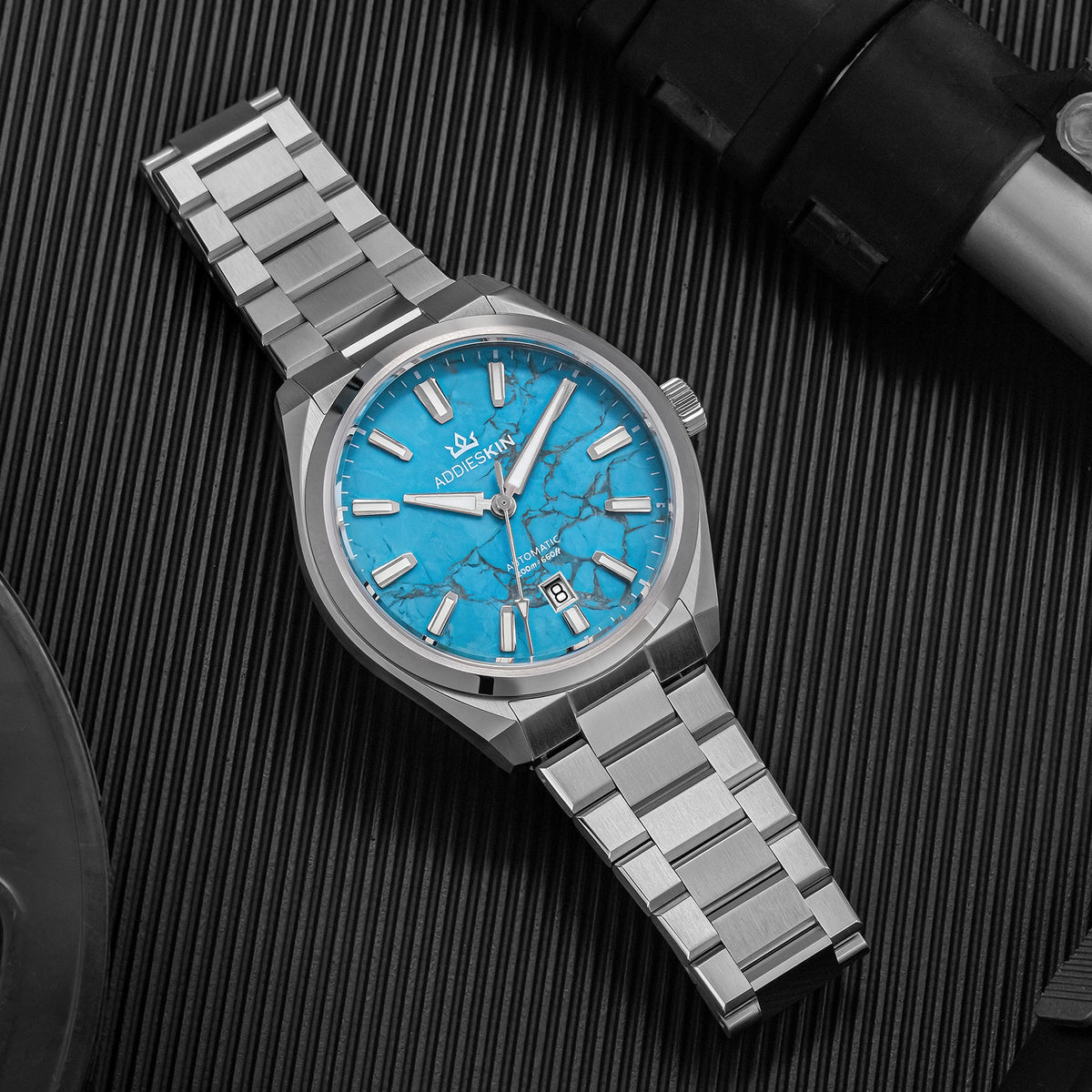 🔥SALDI D'AUTUNNO 🔥 Orologio automatico di lusso AddiesKIN K010 da 40 mm con quadrante in pietra naturale e movimento Miyota 9015