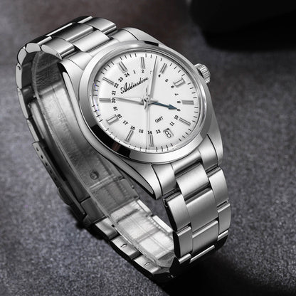 ★Saldi Anniversario★ADDIESDIVE Orologio al Quarzo GMT Elegance Collection AD2065
